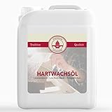 Bamberger Farbwerke Hartwachsöl Holzöl Parkettöl Möbelöl (Farblos) (Seidenmatt, 5L)