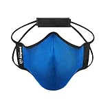 Livinguard- Fitness Mask|Verstellbar,Waschbar|Lyocell (Large, Electric Blue)