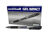 Uni-Ball UM153S Impact Gel-Tintenroller 1,0 mm Spitze 0,6 mm Strichbreite 12 Stück blau