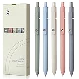 FIOVER 5 x Gelstifte, schnell trocknende Tinte, feine Spitze, Premium-Gelstifte, schwarze...