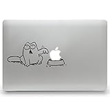 CAT Hunger Aufkleber MacBook Air Pro Sticker Decal Apple (13')