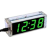 WSRRDRECVHi Digital Tube Clock Kit Temperatur Multicolor LED Abdeckung Kit Mit Gehäuse...