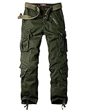 siyecaoo Damen Hosen Cargo Hose Multi Taschen Jogginghose Sporthose Workwear...