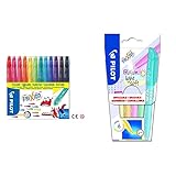 Pilot Pen 4144S12 - Fasermaler FriXion Colors, löschbar, 12er Set & Frixion Light Soft -...