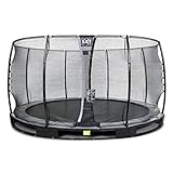 EXIT Toys Elegant Inground-Trampolin - ø305cm - Rundes Bodentrampolin Outdoor für Kinder...