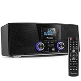 Audizio Cannes Stereo DAB Radio mit CD Player, Bluetooth Stereoanlage Kompaktanlage mit...