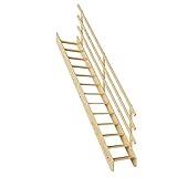 DOLLE Raumspartreppe Burgau │ Geschosshöhe bis 289 cm │ Holzart: Fichte (roh) │...