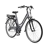 TELEFUNKEN E-Bike Damen Elektrofahrrad Alu 28 Zoll mit 21-Gang Shimano Kettenschaltung,...