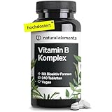 Vitamin B Komplex – 240 Tabletten – mit 8 essenziellen B-Vitaminen & Kofaktoren –...