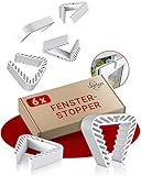 LouMaxx Fensterstopper 6er Set – Fensterklammer – Klemmschutz Fenster –...