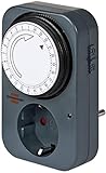 Brennenstuhl Zeitschaltuhr MZ 20, mechanische Timer-Steckdose (Tages-Zeitschaltuhr mit...