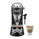 De'Longhi Dedica Style EC 685.BK Espresso Siebträgermaschine, Espressomaschine mit...