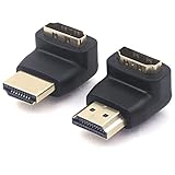 VCE 2 Stück HDMI Winkel Adapter HDMI Winkelstecker 90 Grad und 270 Grad 3D&4K HDMI...