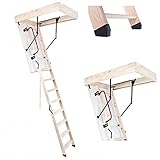 Bodentreppe Speichertreppe Gedämmte Dachbodentreppe U=1,22 W/m2K Termo PS Holz Raumhöhe...
