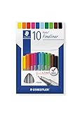 Staedtler Fineliner triplus, ergonomische Dreikantform, superfeine 0,3mm Spitze, lange...