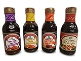 japanische Teriyaki Sauce, Marinade, Grillsaucen, Dippsaucen Dickflüssig, 4 x 250ml...