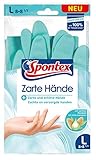 Spontex Zarte Hände, pflegende Haushaltshandschuhe mit sanftem Mandelöl, aus...