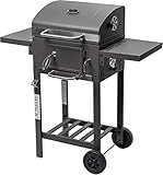 ACTIVA Holzkohlegrill Angular Smart I Holzkohlegrill mit Deckel, verstellbarer Kohlewanne...