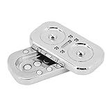 Push Card Fidget Slider, Sensory Owl Fidget Slider für ADHS(Silber)