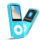 Hotechs MP3-Player/MP4-Player, MP3-Player mit 32 GB Speicherkarte, schlankes Design,...