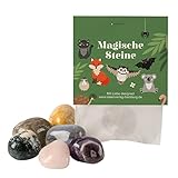 10x 'Magische Tiere' Glückssteine für Kinder / Glücksbringer Stein 'Magische Steine'...