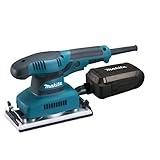 Makita BO3711J Schwingschleifer 190 W im MAKPAC, Schwarz, Blau, (L x B x H) 253 x 92 x 154...