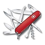 Victorinox, Taschenmesser, Huntsman, 91 mm, rot (15 Funktionen, Klinge, Korkenzieher,...