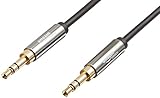 Amazon Basics Auxiliary Kabel, Stereo-Audiokabel, 3,5 mm-Klinkenstecker auf 3,5...