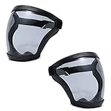 2 Pcs Anti-Fog Protective Full Face Shield-Super HD Reusable Face Protective Cover...