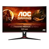 AOC Gaming C27G2ZE - 27 Zoll FHD Curved Monitor, 240 Hz, 0.5ms, FreeSync Premium...