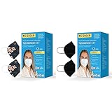 TechniSat TECHNIMASK 2.0 - FFP2 Maske Muster Blumen - 15 Stück & TECHNIMASK 2.0 – 15...