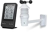 Bresser Wetterstation Funk mit Außensensor 3-in-1 Profi Windmesser mit Anzeige für...