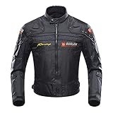 BORLENI Motorradjacke Herren Motorrad Jacke Winddicht mit Protektoren Protektoren Jacke...