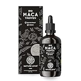 Bio Maca Tropfen - 100ml - 1.100mg Extrakt (10:1) pro Tagesdosis (11.000mg Maca Wurzel) -...