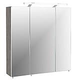 Schildmeyer Spiegelschrank 133076 Trient, 70.0 x 16.0 x 75.0 cm, esche grau Dekor