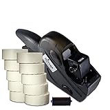 Preisauszeichner Set Uno C8 inkl. 10 Rollen 26x12 Preisetiketten - weiss permanent + 1...