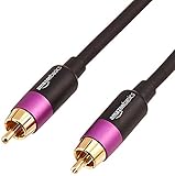 Amazon Basics PBH-19088 Subwoofer-Kabel, 2,4 m, Schwarz