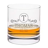 Leonardo Whiskyglas mit Gravur - Ornament Design - Personalisiert mit Name - Graviertes...