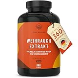 Weihrauch Kapseln Hochdosiert - 2000mg Extrakt pro Tag - 360 Kapseln - Indischer Boswellia...