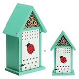 Navaris Marienkäferhaus - Insektenhotel aus Kiefernholz - Marienkäferhotel -...