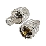 NOGRAX PL259-Stecker auf F-Typ-Buchse, Koaxial-Koax-Adapter, PL-259-Klinkenstecker,...