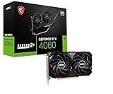 MSI GeForce RTX 4060 Ventus 2X Black 8G OC Grafikkarte -NVIDIA RTX 4060, 8 GB GDDR6...