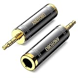 ANDTOBO 2er-Pack 1/4'' auf 3,5 mm Stereo Reinkupfer Kopfhöreradapter, 3,5 mm (1/8 Zoll)...