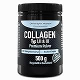 Collagen Pulver 500 Gramm - Bioaktives Kollagen Hydrolysat Peptide, Eiweiss Pulver-...