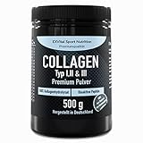 Collagen Pulver 500 Gramm - Bioaktives Kollagen Hydrolysat Peptide, Eiweiss Pulver-...