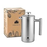 Groenenberg French Press aus Edelstahl | 1 Liter (5 Tassen) | Erhältlich in 3 Größen |...