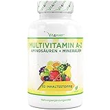 Multivitamin A-Z - 365 Tabletten (12 Monate) - 32 aktive Inhaltsstoffe - Kombination aus...