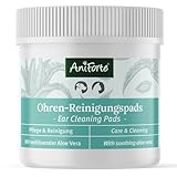 AniForte Ohren Reinigungspads für Hunde & Katzen 100 Stück – Besonders weiche & milde...