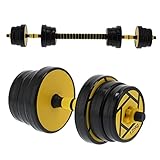 Dioche Hantelset 20 kg Gewichte Set PE Musculation Hantelset mit Kugelkopf für...