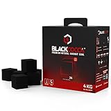 BLACKCOCO’s - 4 KG Premium Shisha Kohle Naturkohle Kokosnuss und BBQ - Hochwertige Kokos...